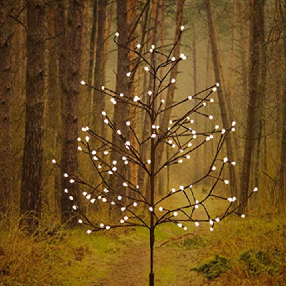 Kerstboom - led kerstverlichting buiten en binnen - 120 lampjes - 150 x 85 cm - warm wit