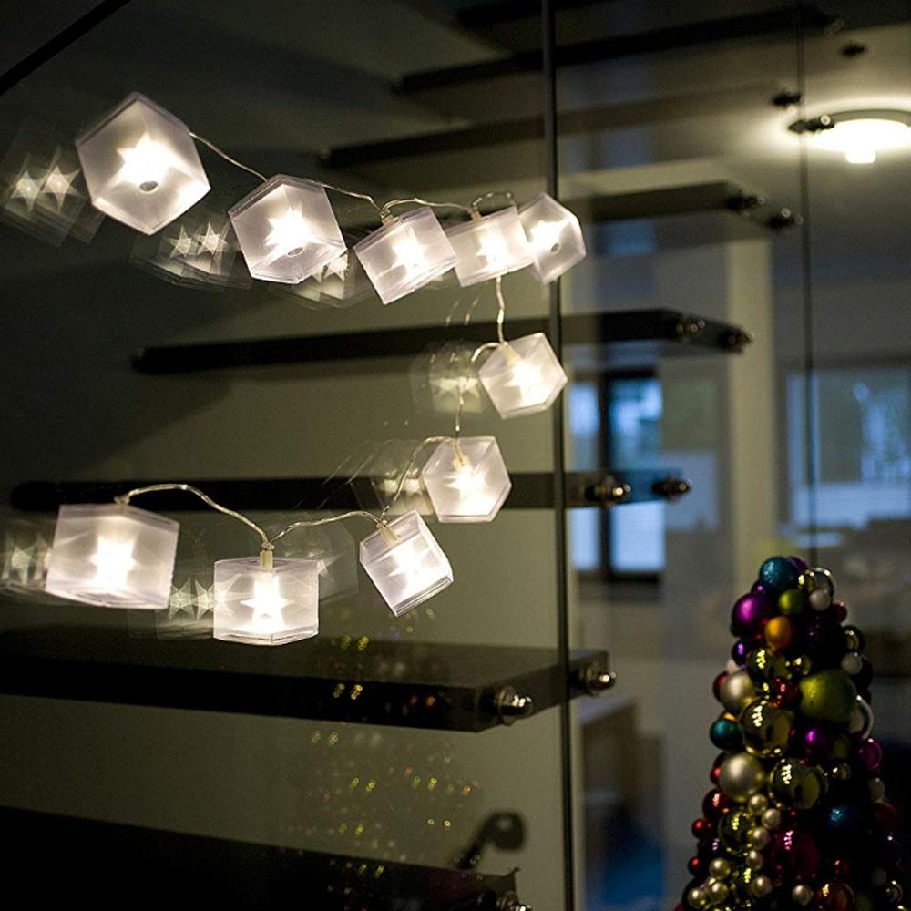 Lichtketting - led kerstverlichting binnen - 10 lampjes - 1.35 meter - warm wit