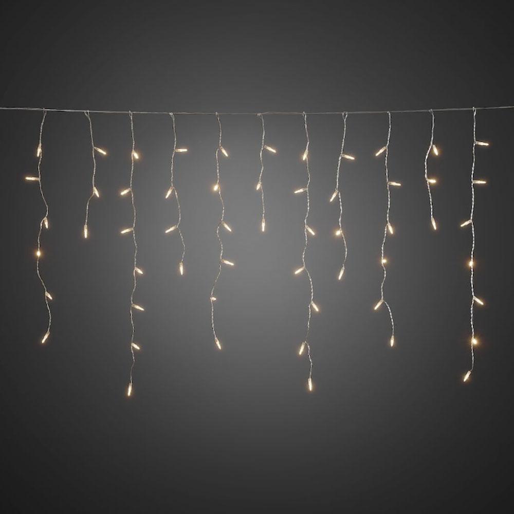 Lichtgordijn - led kerstverlichting buiten en binnen - 96 lampjes - 3 meter - warm wit