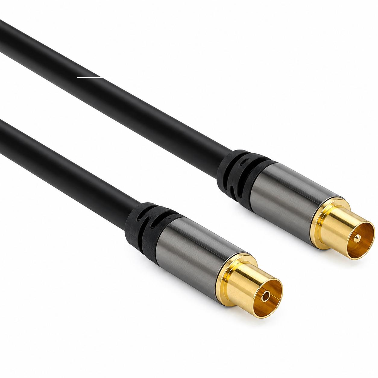 Coax Antenne Kabel - Zwart