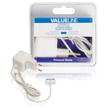 30-pins AC-lader 30-pins dock male AC-huisaansluiting 1,00 m wit V