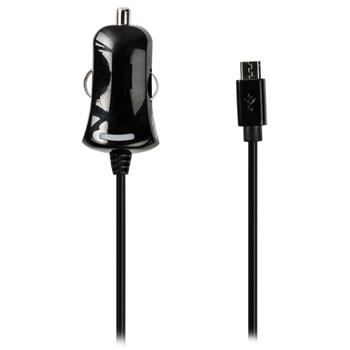 Micro-USB-autolader Micro USB male 12V autoaansluiting 1,00 m zwart