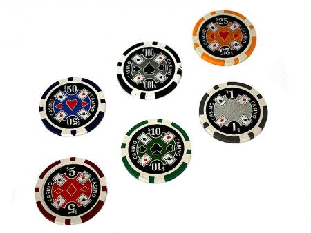 Netto Wereldvenster Durven Poker set - 300 chips - Poker set, Aluminium opbergkoffer, 5 Casino  dobbelstenen, 2 Kaarten sets, 300 Poker chips.
