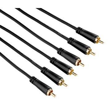 Audiovideo Kabel 3 Cinch Gold 3M 3 Ster Hama hama kopen in de aanbieding