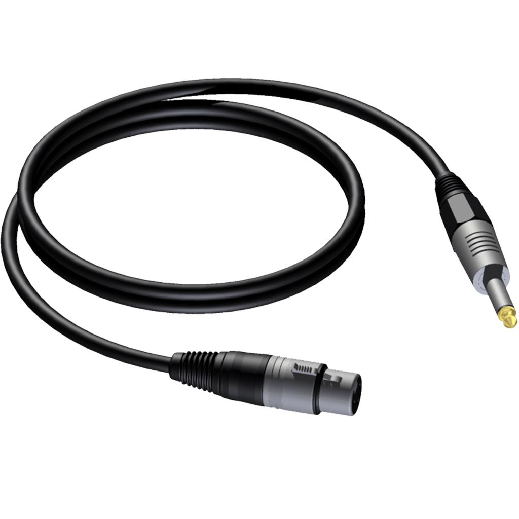 tisino Cable de 3,5 mm a XLR no balanceado adaptador de conector macho