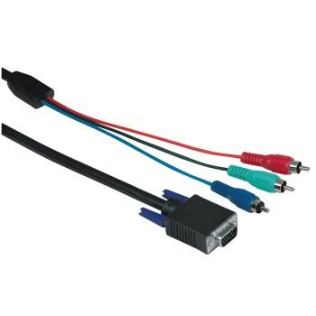 Component naar VGA kabel - 2 meter - Hama
