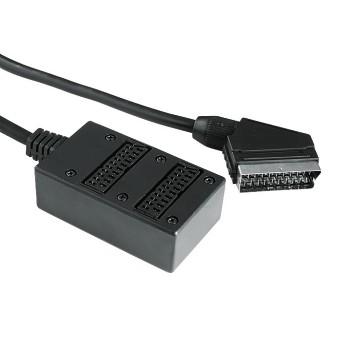 2 Voudige Scart Verdeler 21Pin Hama hama kopen in de aanbieding