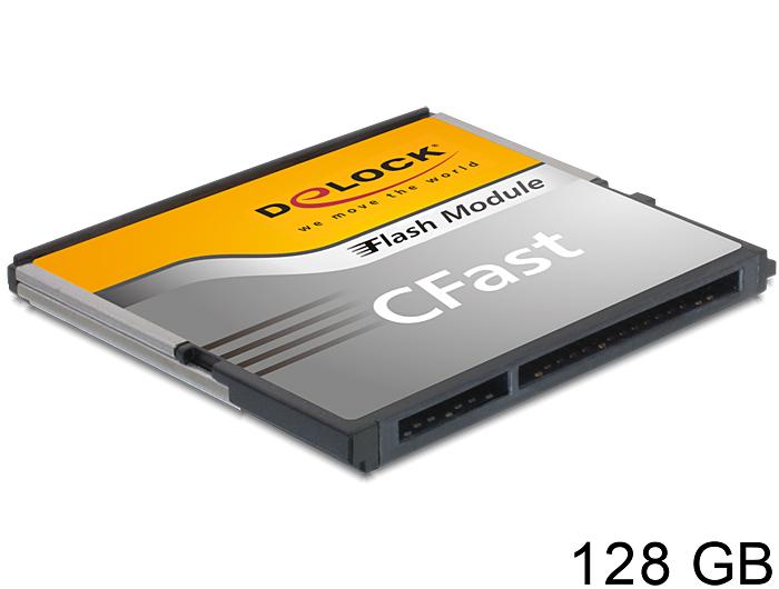 Delock SATA 6 Gb/s CFast Flash-kaart 128 GB Typ MLC - Delock
