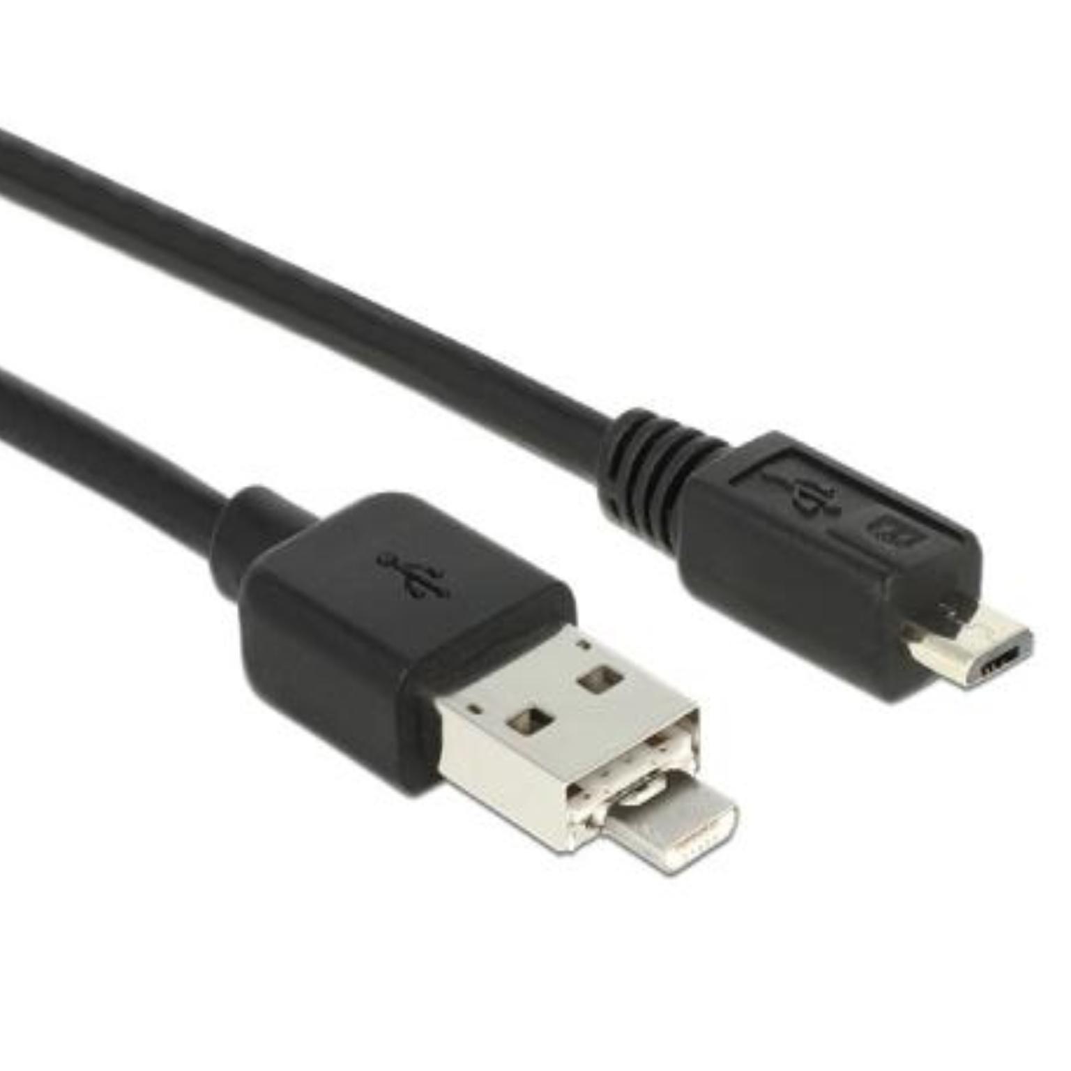 USB 2.0 micro kabel - Powersharing + OTG