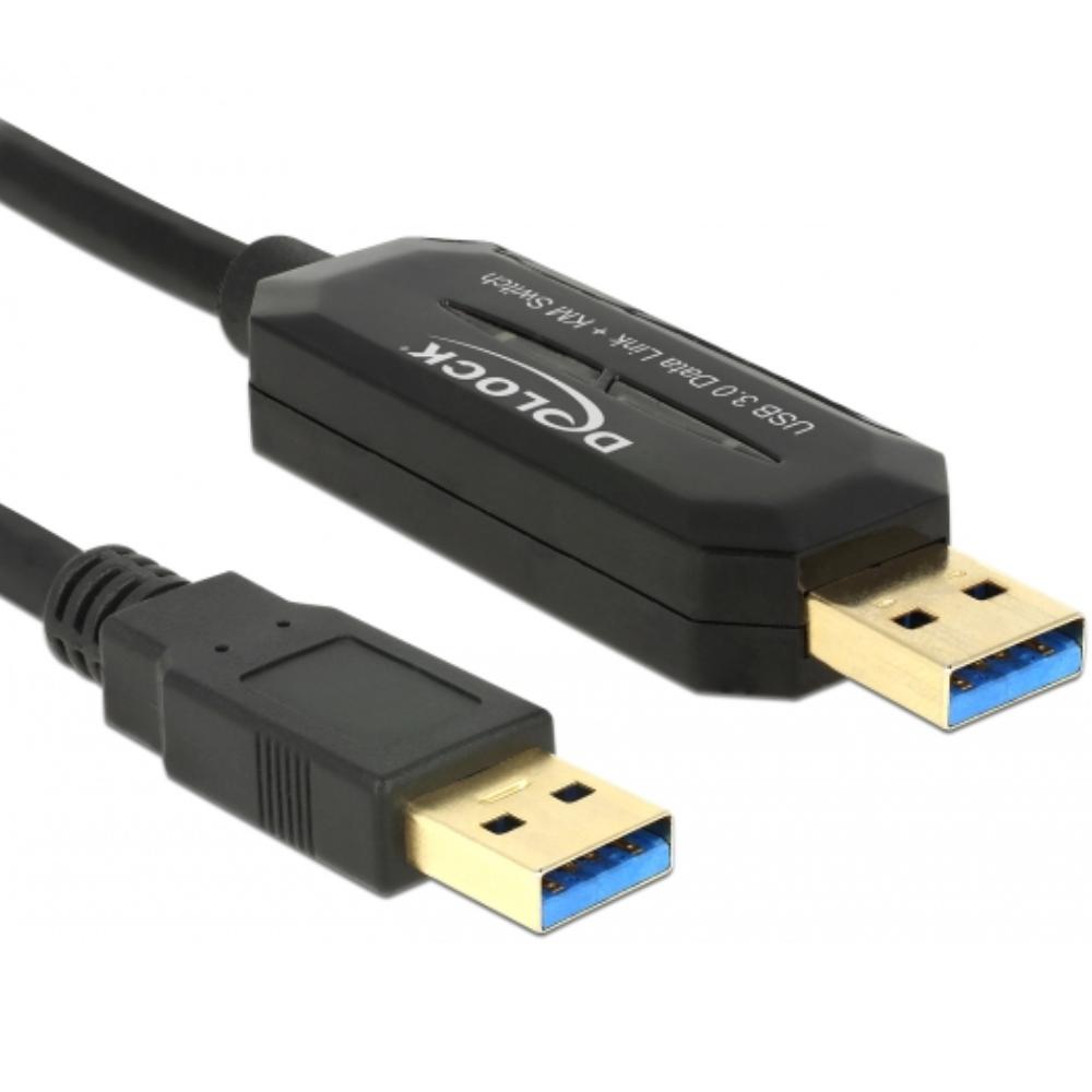 USB A naar USB A data link kabel - Delock