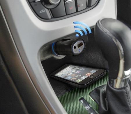 Bluetooth ontvanger Bluetooth ontvanger voor in de auto, Extra: USB-lader, (Near Field Communication), Sigarettenaansteker, Audio uitgang: 3.5 mm jack, Bereik: Max. 10 meter, Geschikt voor: Draadloos streamen naar autoradio.