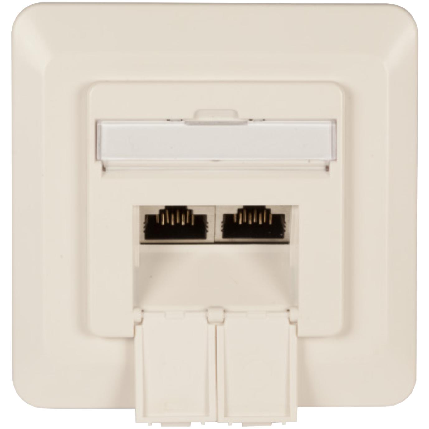 Cat 6 wandcontactdoos - inbouw