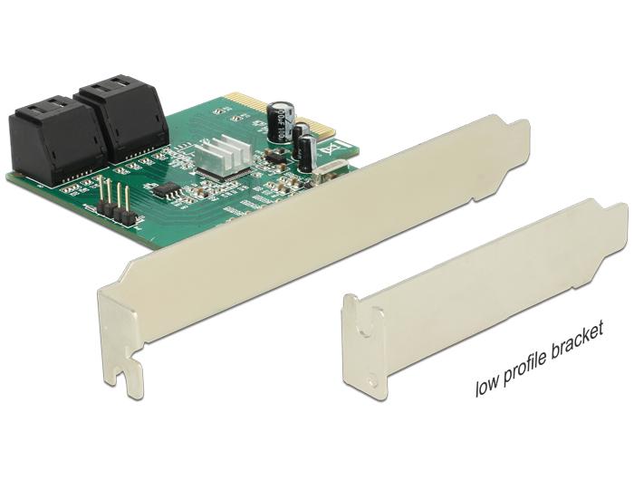 Delock Pci Express Karte Hybrid 4 X Intern Sata 6 Gbs Raid Low Pr delock kopen in de aanbieding