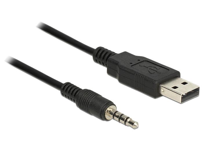 Delock kabel USB TTL stekker > 3.5 mm 4 pin jack stekker 1.8 m (3.3 V) - Delock