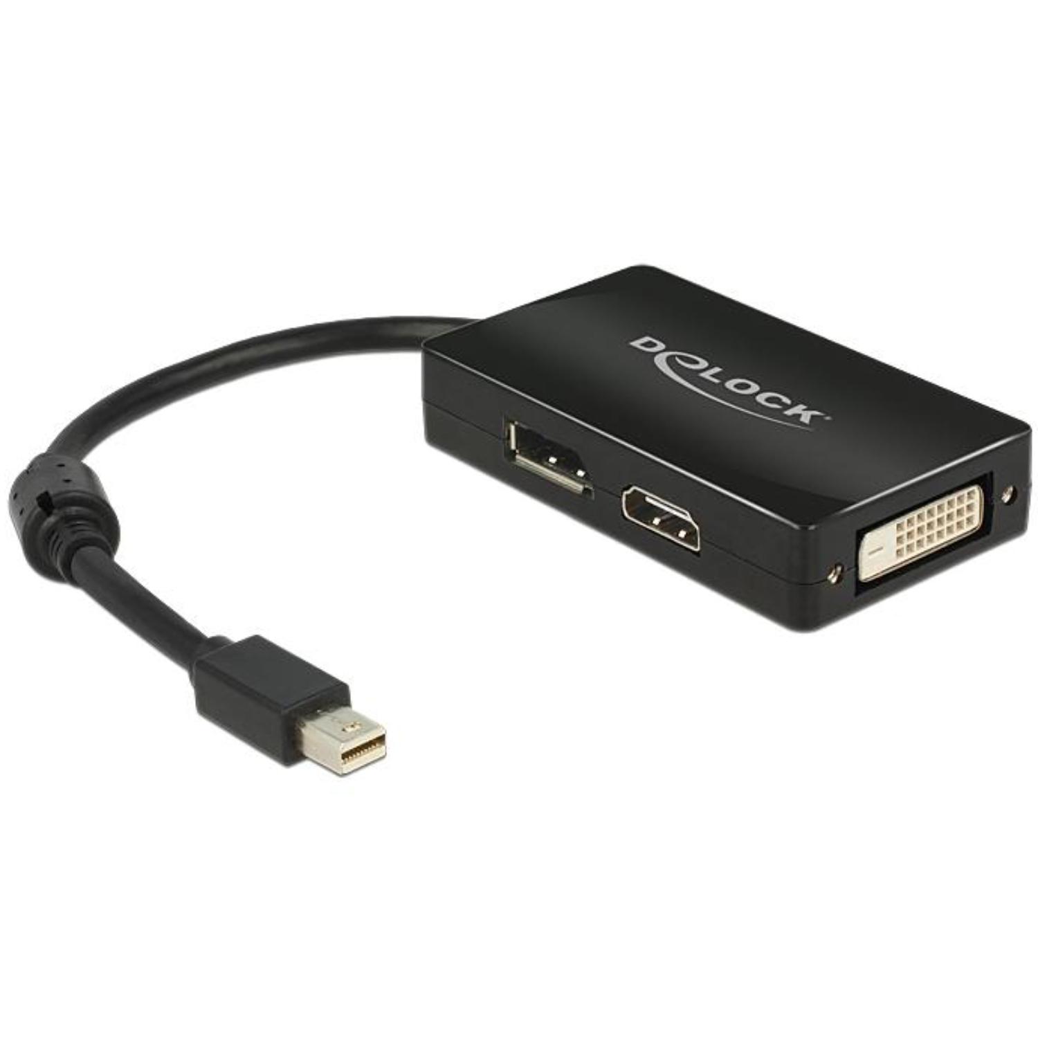 Adapterkabel mini DisplayPort 1.1 Stekker > 1 x DisplayPort + 1 x HDMI + 1 - Delock