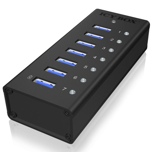 Usb 30 Hub 7 Poorten Icy Box icy box kopen in de aanbieding Usb 30 Hub 7 Poorten Icy Box icy box kopen in de aanbieding
