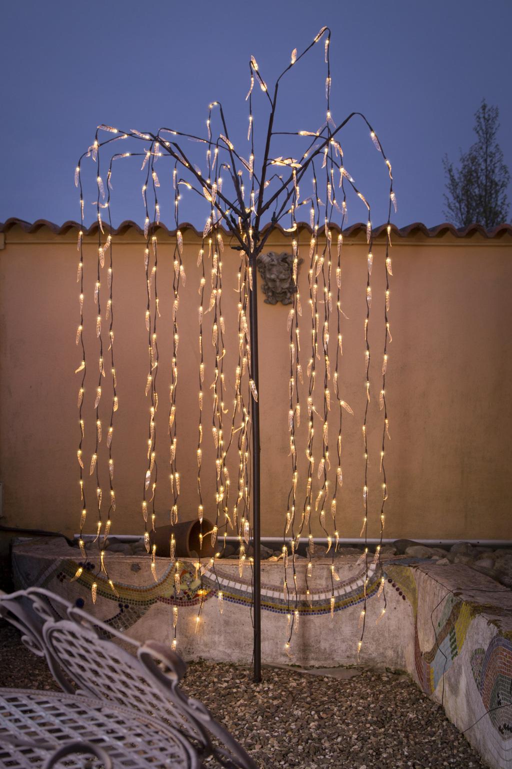 Kerstverlichting - LED lichtboom - Lichtkleur: Warm Wit, Toepassing: en Buiten, Aantal Lampjes: 384, Voltage: Hoogte: meter.