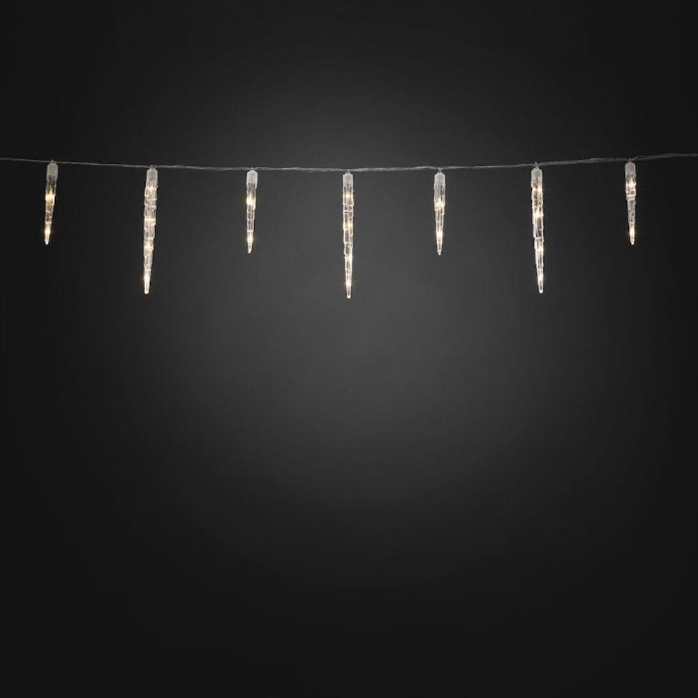 Ijspegelverlichting - led kerstverlichting buiten en binnen - 96 lampjes - 7.75 meter - warm wit