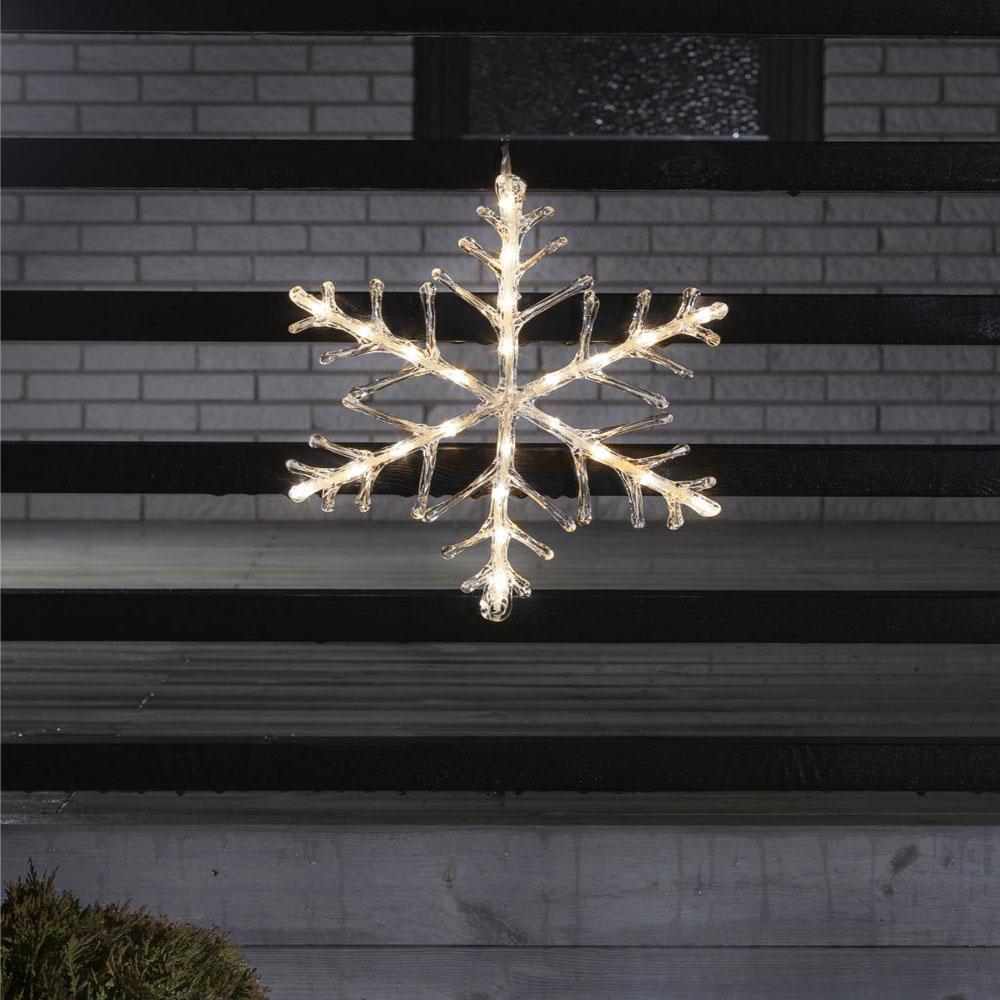 Kerstster - led kerstverlichting binnen - 24 lampjes - 40 x 40 cm - warm wit