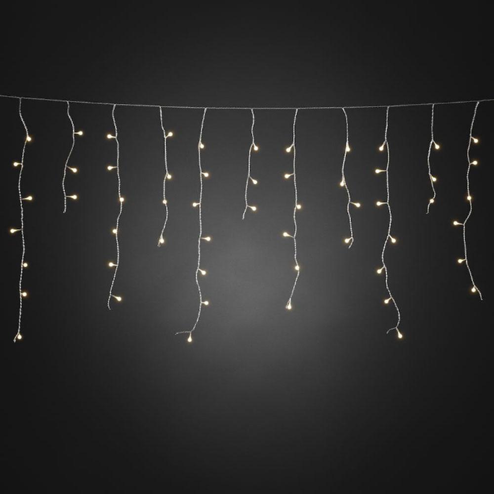 Lichtgordijn - led kerstverlichting buiten en binnen - 200 lampjes - 5.07 meter - warm wit