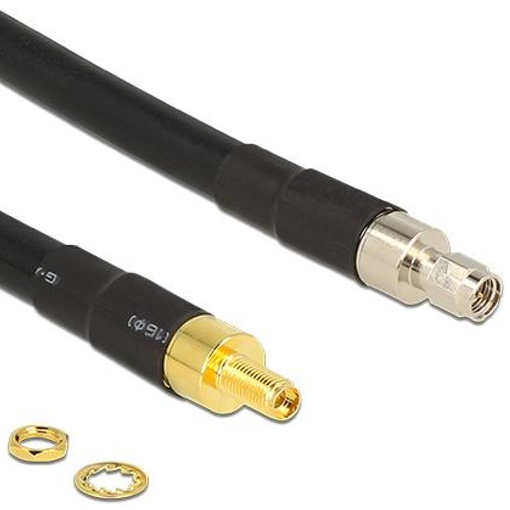 Delock Antennenkabel Sma Stecker Buchse Cfd400 Llc400 5 M Low Lo delock kopen in de aanbieding