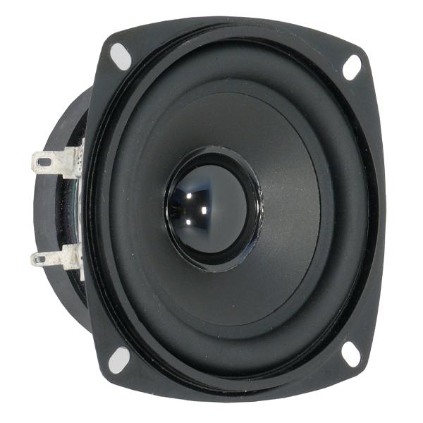 Full-range speaker 10 cm (4") 8 ? 30 W - Merk: Visaton - R 10 SC Spezial, Type: Full range Impedantie: 8 Ohm, Inbouwdiameter: Ø93mm, Afmetingen: Ø102mm 44mm, RMS vermogen: 20 Watt.