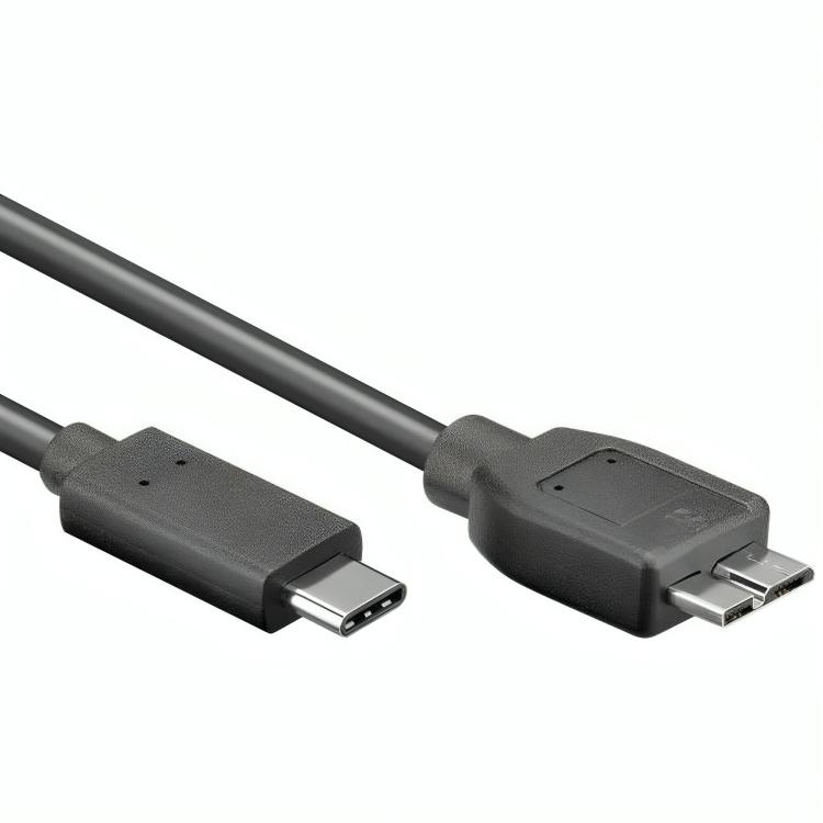 verdediging Publicatie Ver weg USB C naar USB B micro kabel - Versie: 3.2 Gen 2x1 Aansluiting 1: USB C  male Aansluiting 2: Micro USB B male Lengte: 0.5 meter