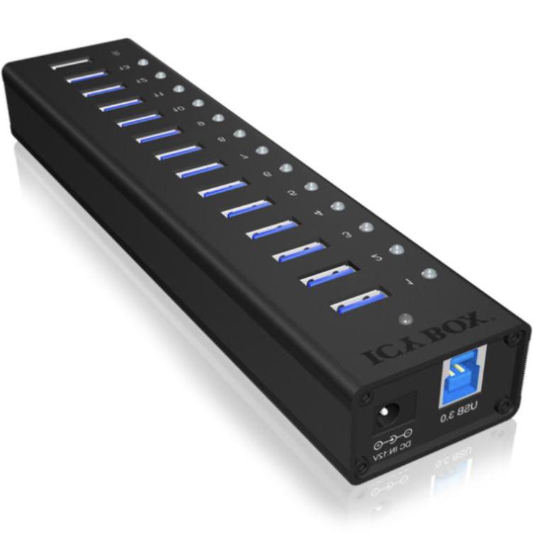USB A hub - 13 poorten - Icy Box
