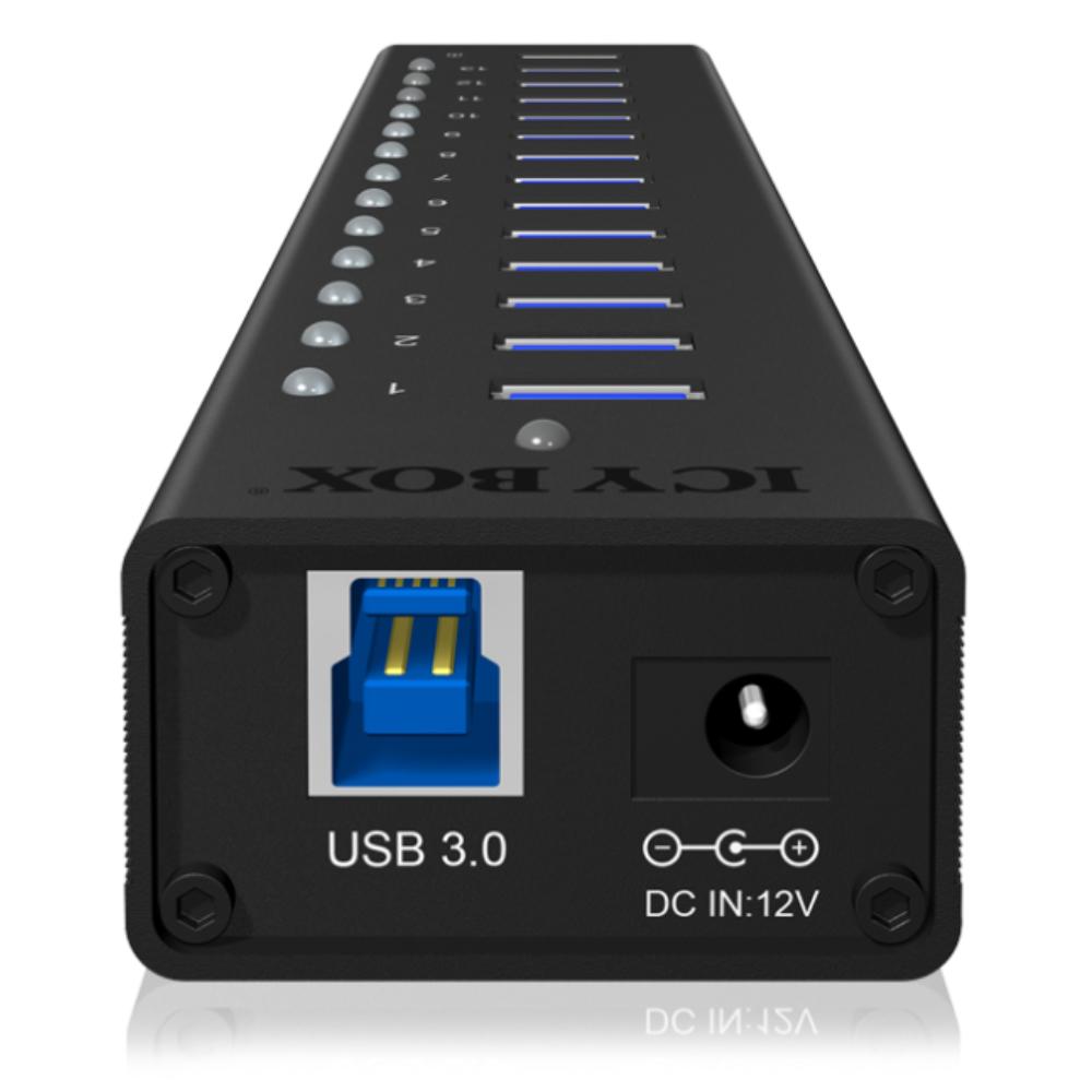 Multi USB - Zwart - Icy Box