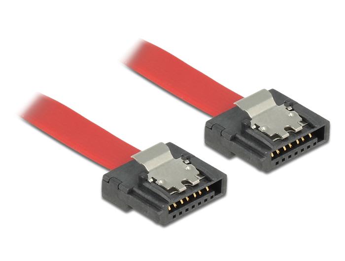 Delock Kabel SATA FLEXI 6 Gb/s 50 cm rood Metaal - Delock