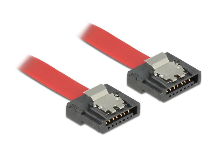 Delock Kabel SATA FLEXI 6 Gb/s 20 cm rood Metaal - Delock