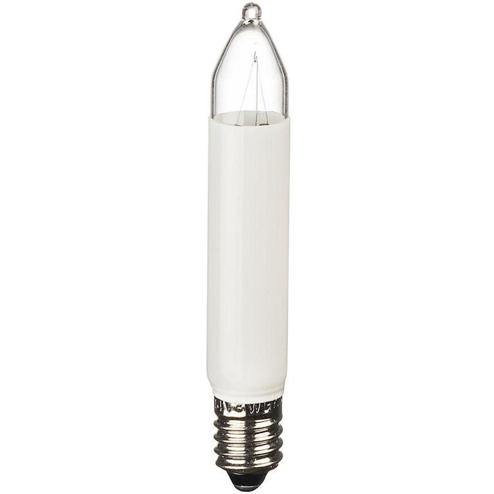 Kerstverlichting - reserve kerstlampje - E10 - 2 stuks - 7 volt - warm wit