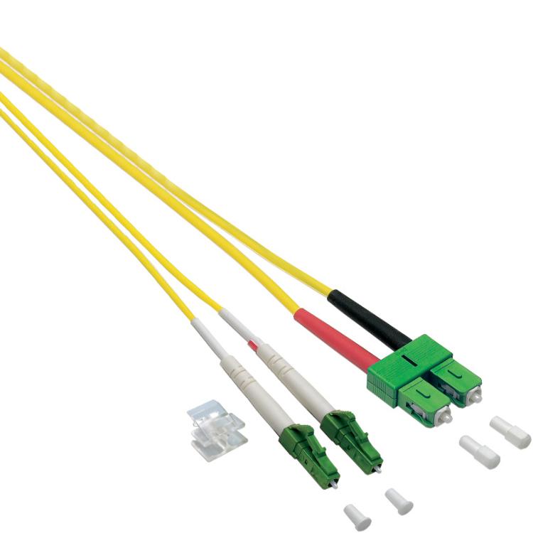 Glasvezel kabel - LC-APC - SC-APC - OS2 - Kabel type: Duplex - 9/125μm ...