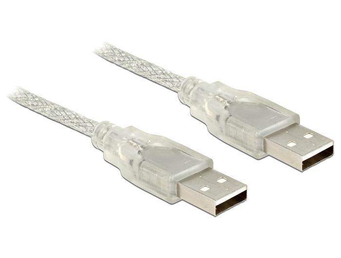 Delock Kabel Usb 20 Typ A Stecker 20 A 1 M Transpa delock kopen in de aanbieding