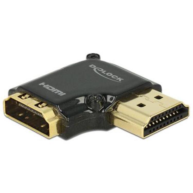 HDMI A Koppelstuk haaks naar links