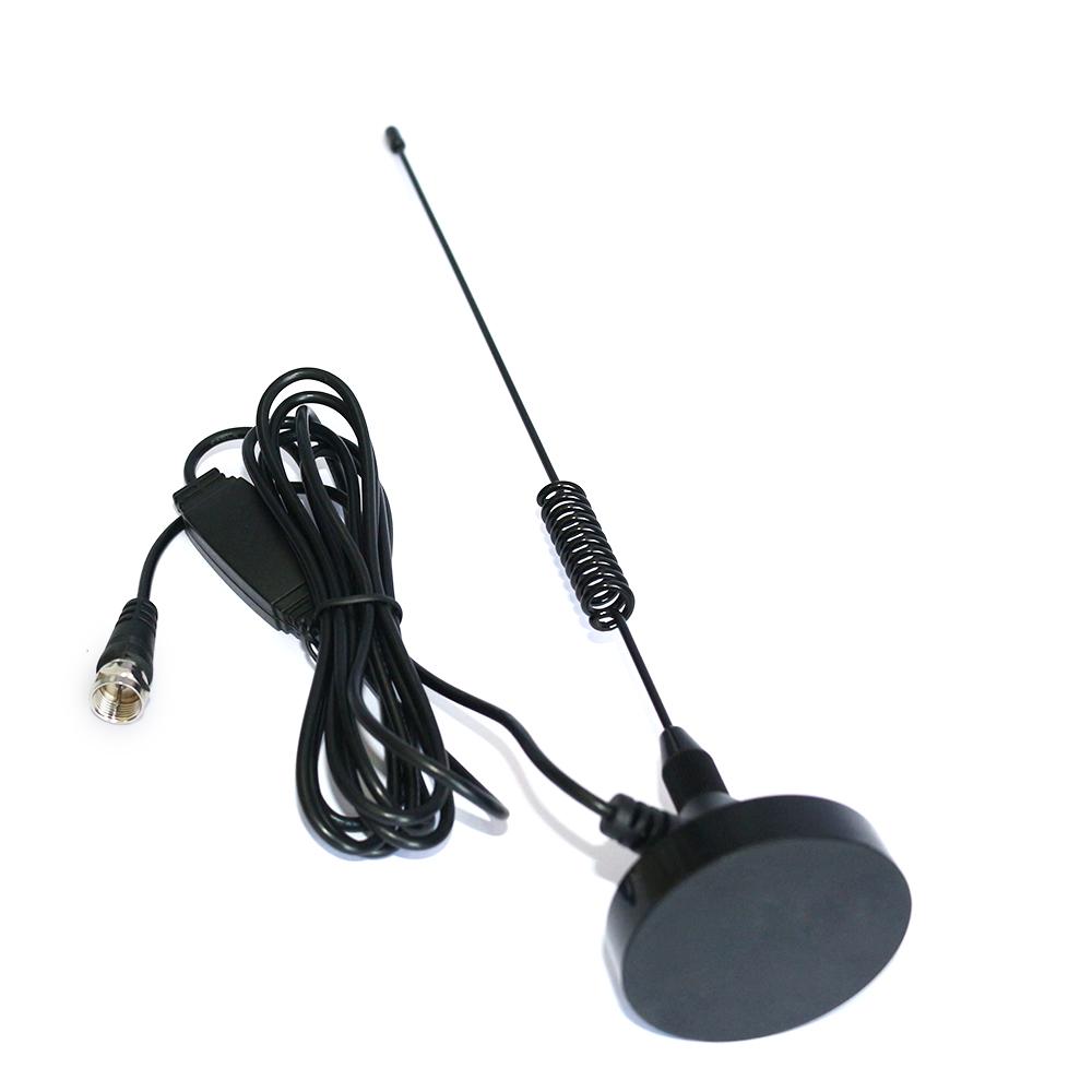 Groene bonen Flipper roem DAB+ Antenne - met voetsteun - DAB+ Antenne, Merk: Allteq, Aansluiting:  F-connector, Frequentiebereik: 174 ~ 240 MHz, Lengte kabel: 2 m,  Antennewinst: 21 dBi.