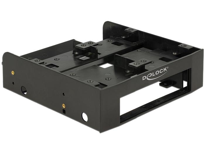Delock 5.25 inbouwraam voor 1 x 3,5 + 2 x 2,5 harde schijven - Delock