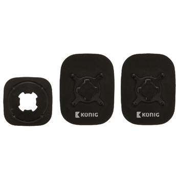 Autohouder Voor Smartphones Zelfklevend 360 Draaibaar Zwart Konig konig kopen in de aanbieding