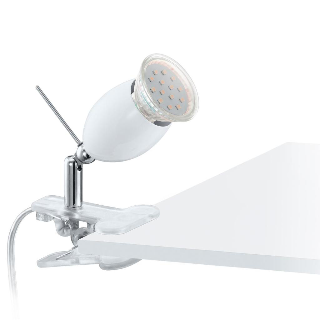Led bureaulamp Klem GU10 Eglo Wit