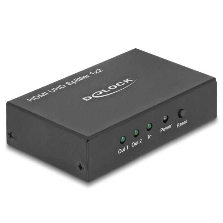 Delock Hdmi Uhd Splitter 1 X In 2 X Out 4K delock kopen in de aanbieding Delock Hdmi Uhd Splitter 1 X In 2 X Out 4K delock kopen in de aanbieding