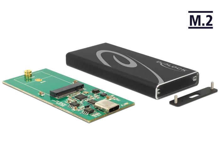 M.2 SSD naar USB C behuizing - Delock