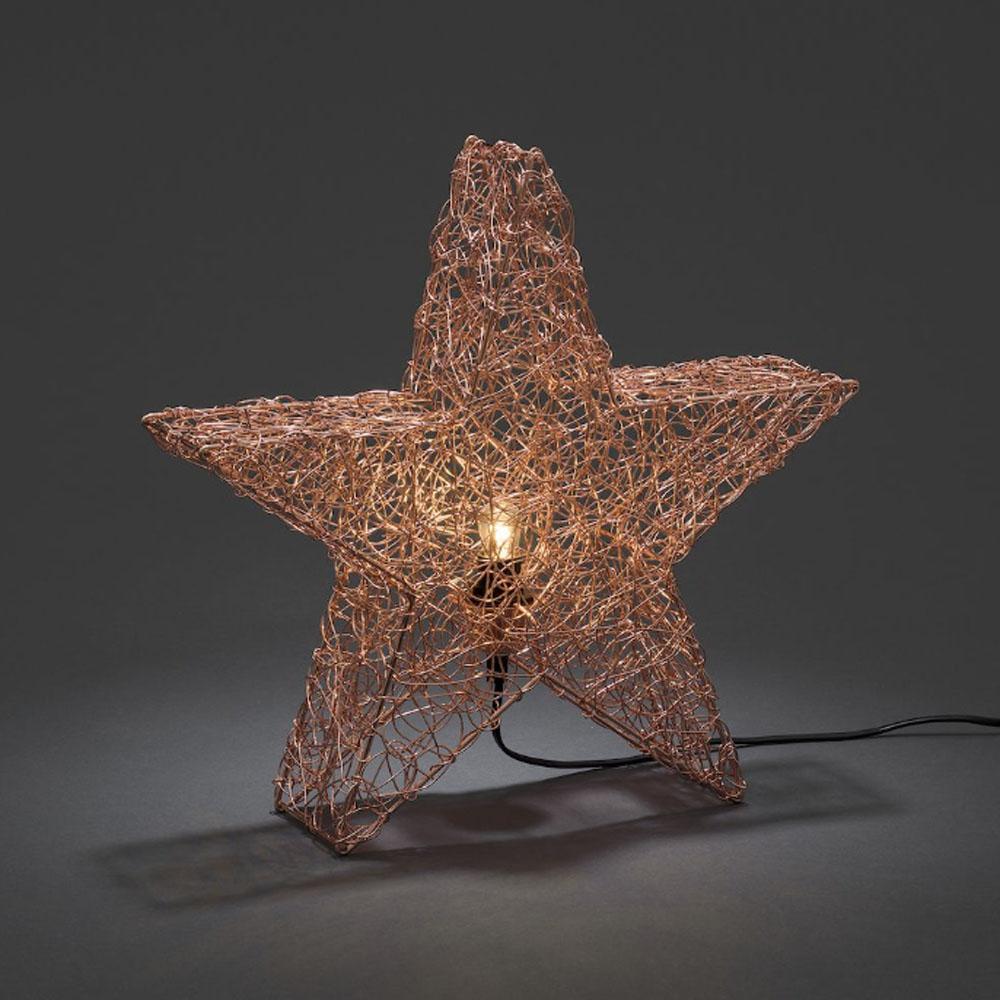 Kerstster - led kerstverlichting binnen - 1 lampje - 40 x 40 cm - warm wit - E14