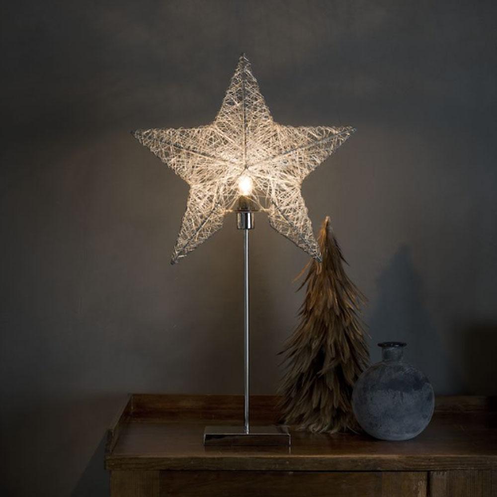 Kerstster Tafellamp Tafellamp Wit, Type Metaal/Papier E14 Lamp