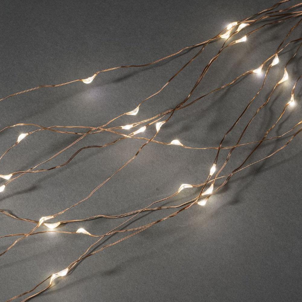 Draadverlichting - led kerstverlichting binnen - 90 lampjes - 0.9 meter - warm wit