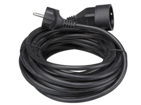 VERLENGKABEL 10 m ZWART 3G1.5 Perel