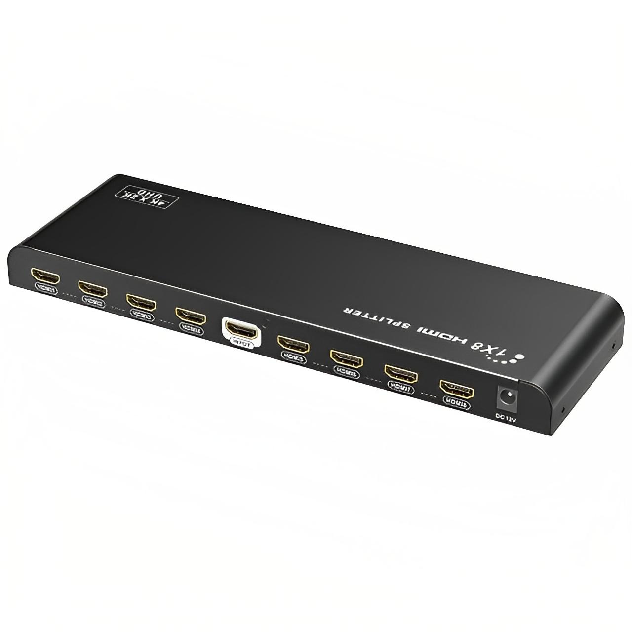 8-poorts HDMI splitter - Allteq