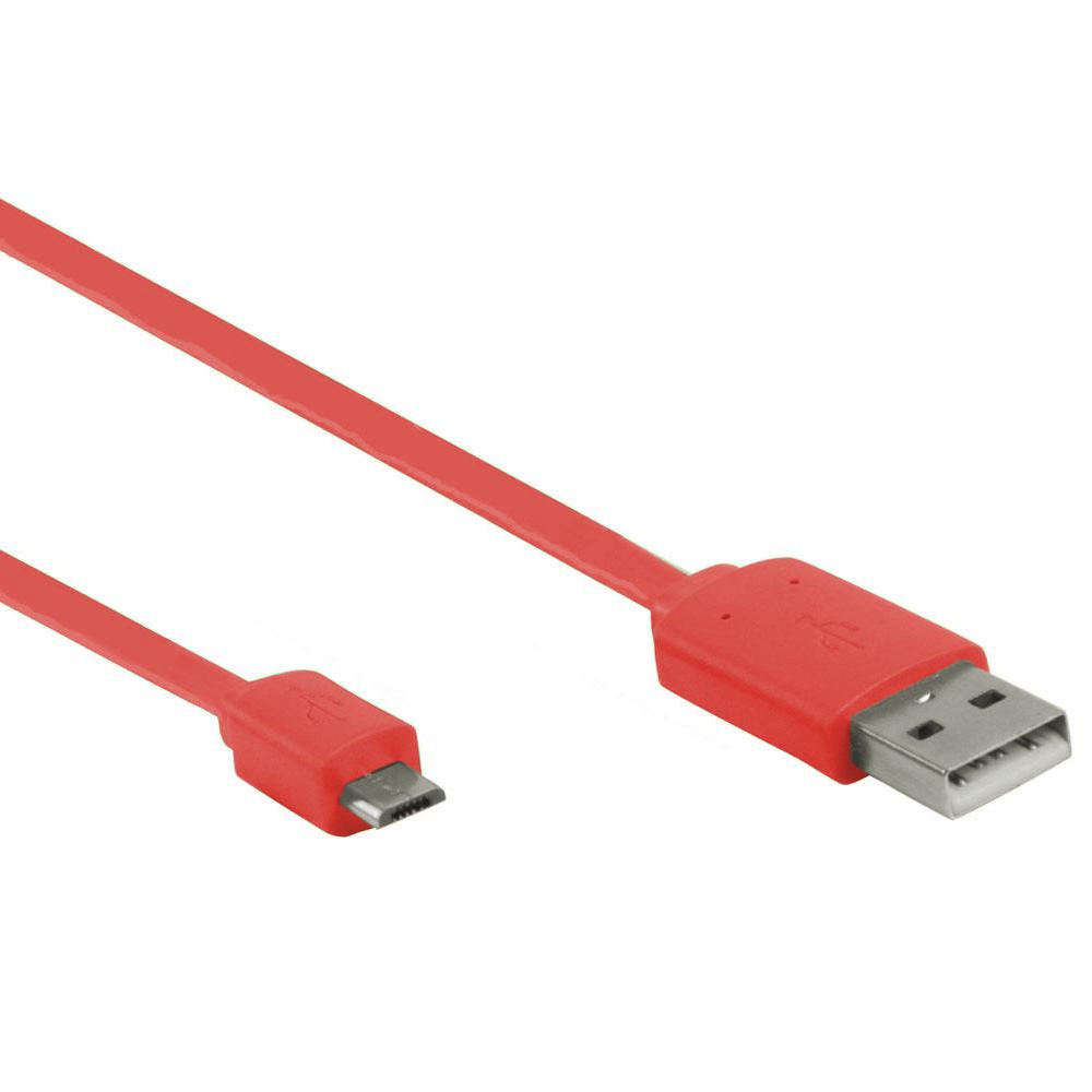 Usb 20 Micro Kabel 1 Meter Rood Valueline valueline kopen in de aanbieding