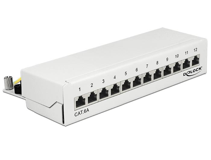 Delock Desktop Patchpanel 12 Port Cat6A Weia delock kopen in de aanbieding Delock Desktop Patchpanel 12 Port Cat6A Weia delock kopen in de aanbieding