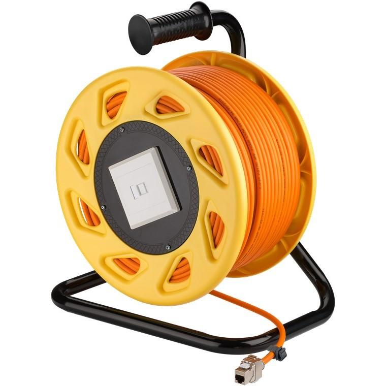 Cat 7a S/FTP netwerkkabel op haspel - Goobay