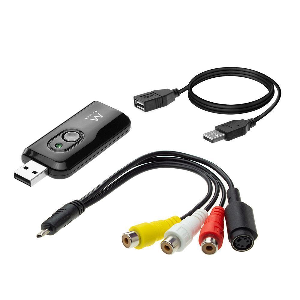 Elegantie Elektrisch Prediken USB 2.0 - Audio/Video Grabber - Audio Ingang: Tulp Stereo, Video Ingang:  S-Video / Composite Video, resolutie NTSC: 720x480 @30fps, resolutie PAL  720x576 @25fps, Voeding: USB / Busgevoed.